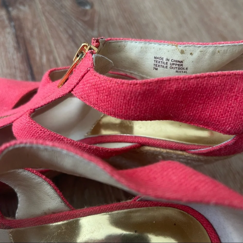 MICHAEL Michael Kors Wedges with Gold Zipper - Picture 8 of 10